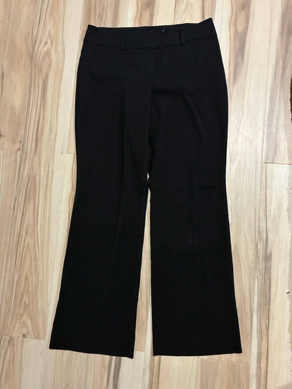 LOFT Black Boot-Cut Curvy Dress Trouser